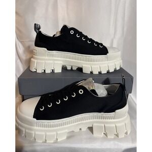 Palladium Revolt LO TX Platform Sneakers Women's 7.5 Black White Chunky Lug